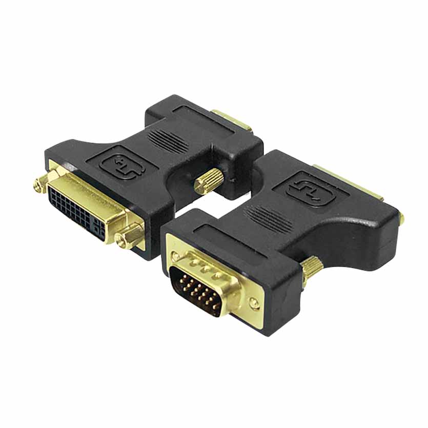 AD0002 DVI to VGA ADAPTER DVI-I/F TO HD15/M 1080p LOGILINK