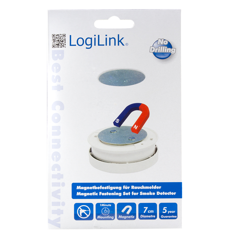 SC0005 SMOKE DETECTOR FASTENING KIT MAGNETIC LOGILINK