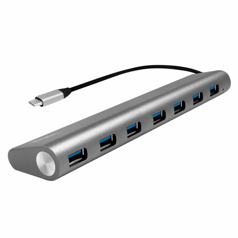 UA0310 HUB USB-C 3.1 7-PORT WITH ALUMINUM CASING,WITH PSU 5V/4AMP LOGILINK