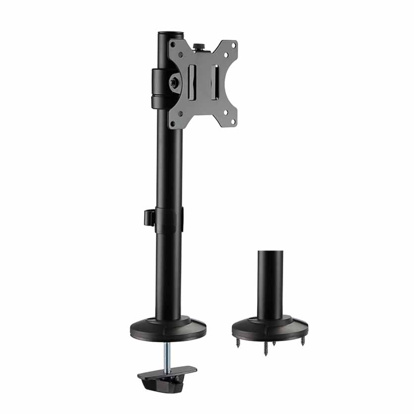 BP0108 SINGLE MONITOR DESK MOUNT, 17-32″, STEEL, CURVED SCREENS LOGILINK