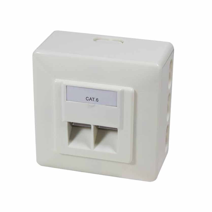 NP0006A CAT6 SURFACE MOUNTED BOX LOGILINK