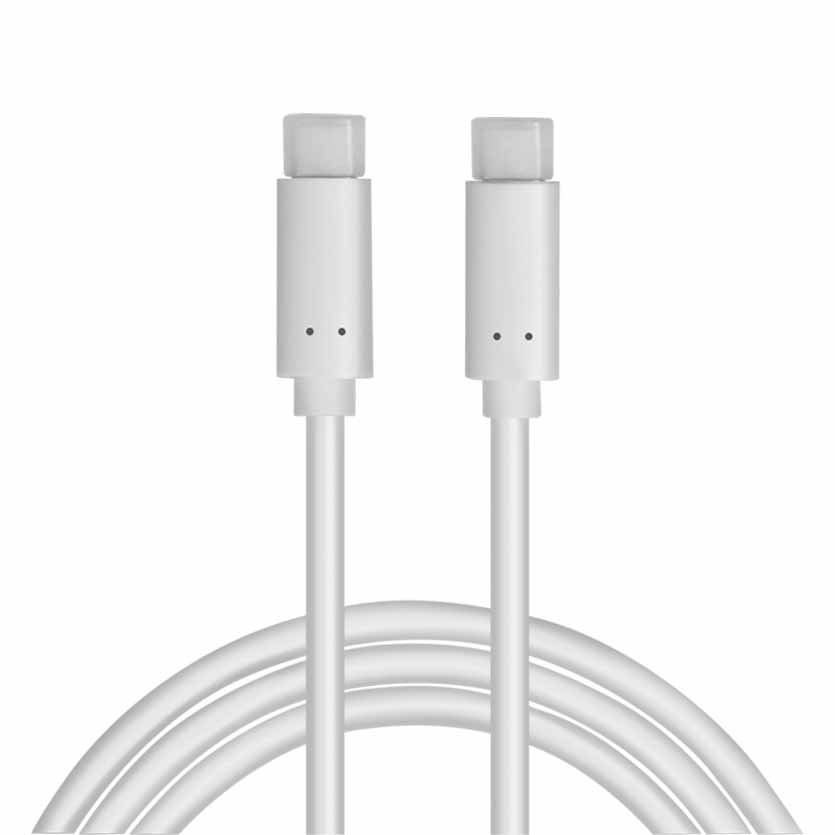 CU0131 1m USB3.2 TYPE-C M/M PD 4K/60HZ FAST CHARGING CABLE WITH E-MARK AND DISPLAY WHITE LOGILINK