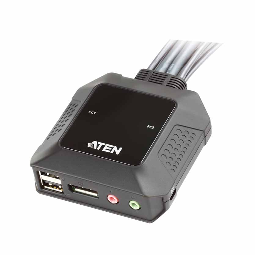 CS22DP 2-PORT USB DISPLAY PORT KVM SWITCH W/REMOTE PORT SEL, ATEN