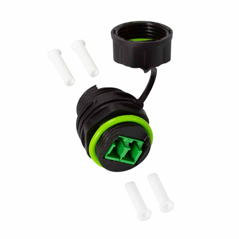FA05LC1 WATERPROOF FIBER OPTIC DUPLEX LC CONNECTOR WITH DUST CAP LOGILINK