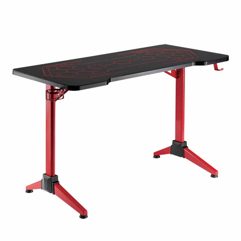 EO0043 DESK GAMING WITH RGB LIGHTING, GEO-HONEYCOMB PATTERN, LOGILINK