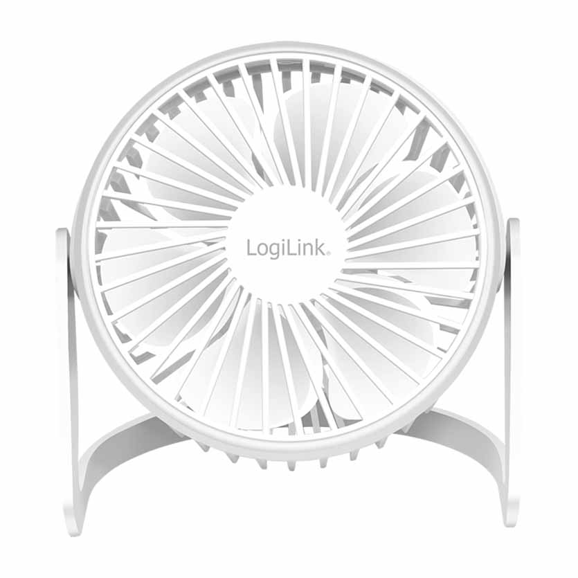 UA0402 USB DESK FAN 12.7cm 30Db WHITE, LOGILINK
