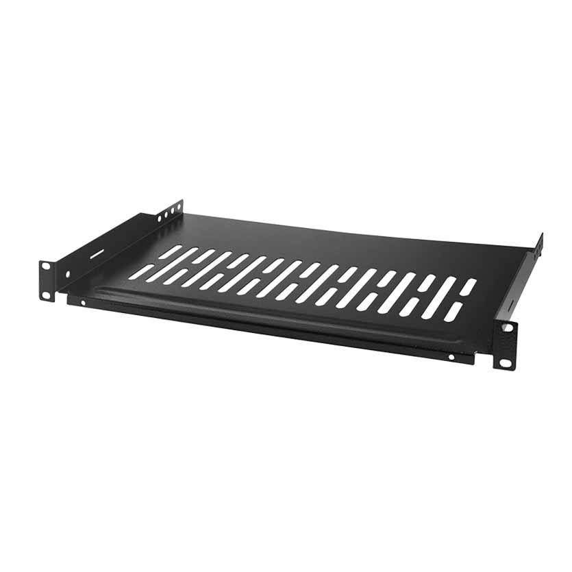 SF1C35B SHELF CANTILEVER, FRONT SCREW FIXING 44x25cm 1U HEIGHT BLACK, LOGILINK