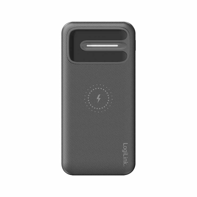 PA0305 POWERBANK 8000mAh WIRELESS CHARGING, +2x USB-A BLACK, LOGILINK
