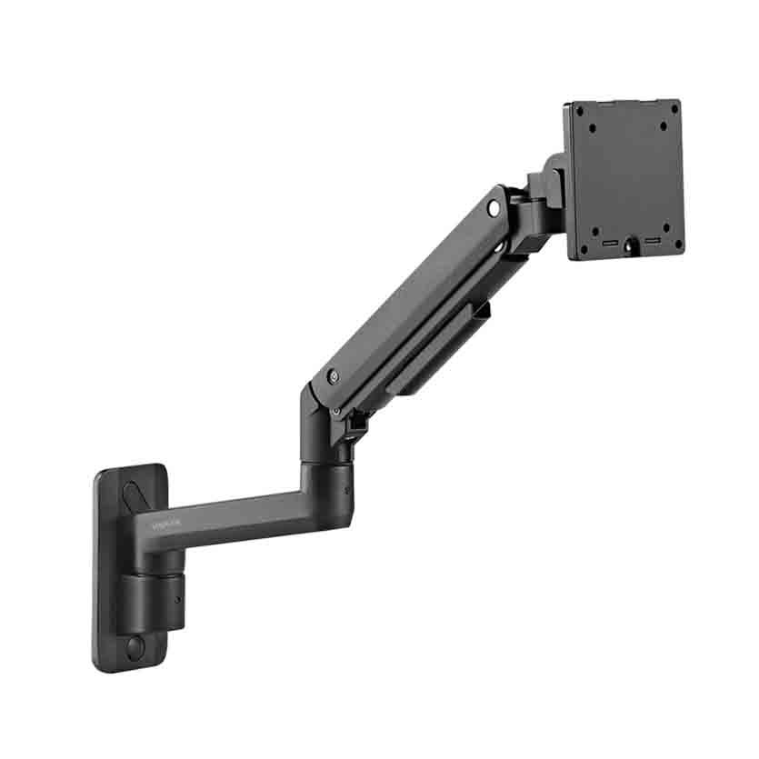 BP0169 MONITOR WALL MOUNT 17-49″ GAS SPRING, FOR FLAT & CURVED SCREENS, ALUMINUM LOGILINK