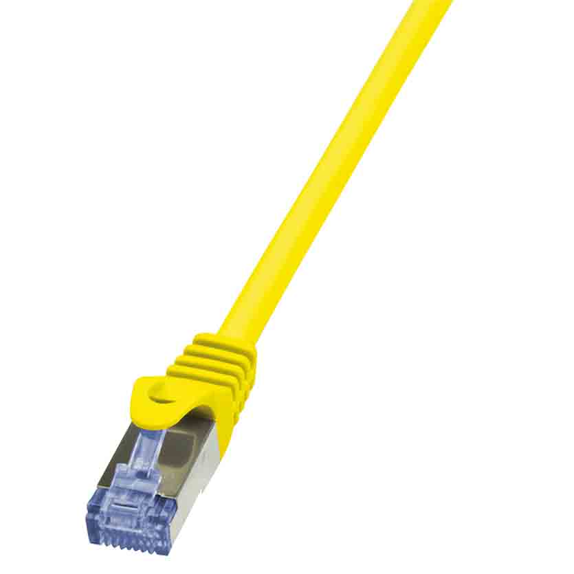 CQ3027S 0.5m Cat6A YELLOW S/FTP PATCH CBL PRIMELINE LOGILINK