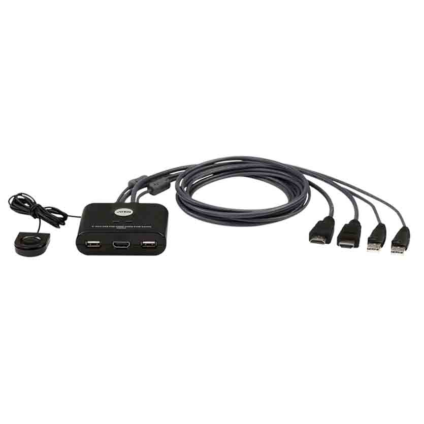 CS22HF 2-PORT USB FHD HDMI KVM SWITCH W/REMOTE PORT, ATEN