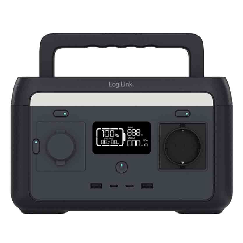 PPS0300 PORTABLE POWERSTATION 300W/LIFEPO4 BATTERIE, BLACK, LOGILINK