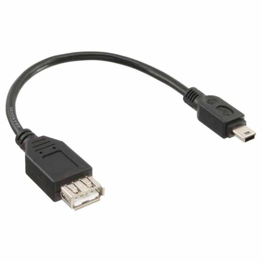 33500C USB2.0-MINI TO USB FEMALE 0.2m INLINE