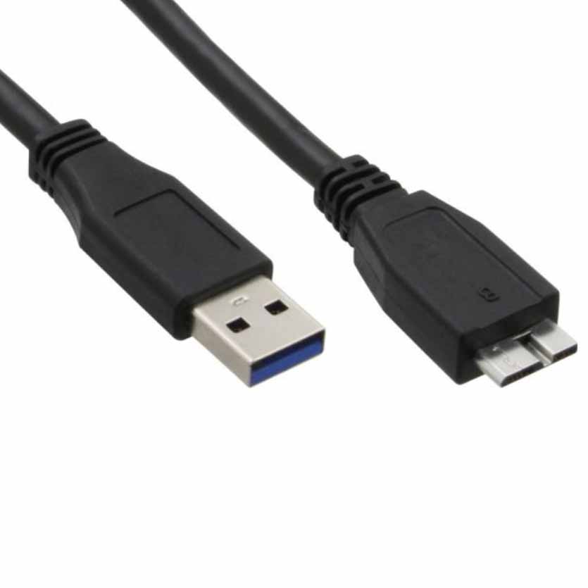 35405 0.5m USB3.0 CABLE TYPE A MALE TO MICRO B MALE BLACK  INLINE