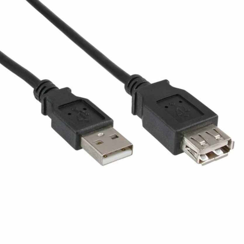 34618B USB2.0 EXT CBL 1.8m A-A BLK INLINE