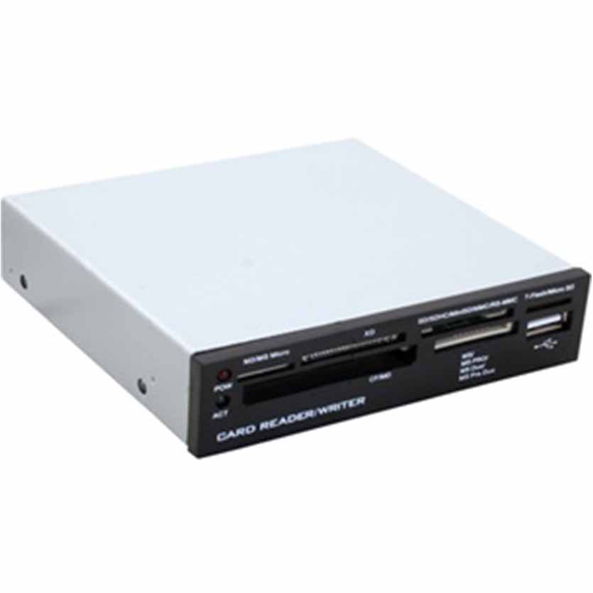 76633F 3.5″CARD READER ALLIN1 USB2.0 INLINE