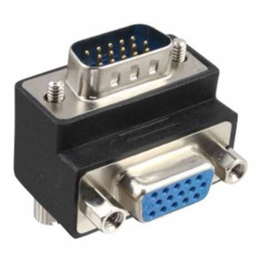 37248I VGA ADAPTOR 90ANGLED 15pin M/F INLINE
