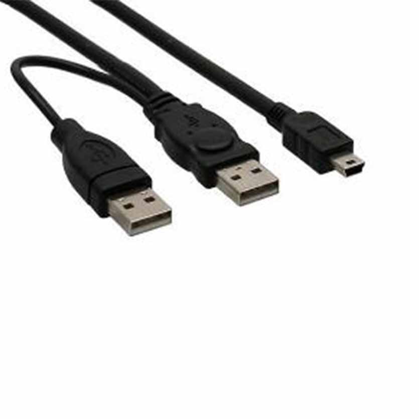 33107X USB2.0 TWIN POWER CBL 1m INLINE