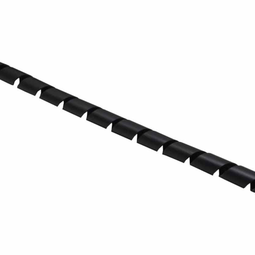 59946L 10m SPIRAL WRAPPING BAND 10mm BLACK INLINE