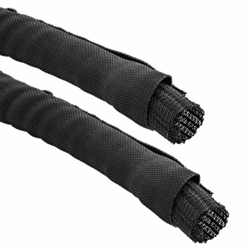 59992C 2m SELF CLOSING SLEEVING 25mm BLACK INLINE