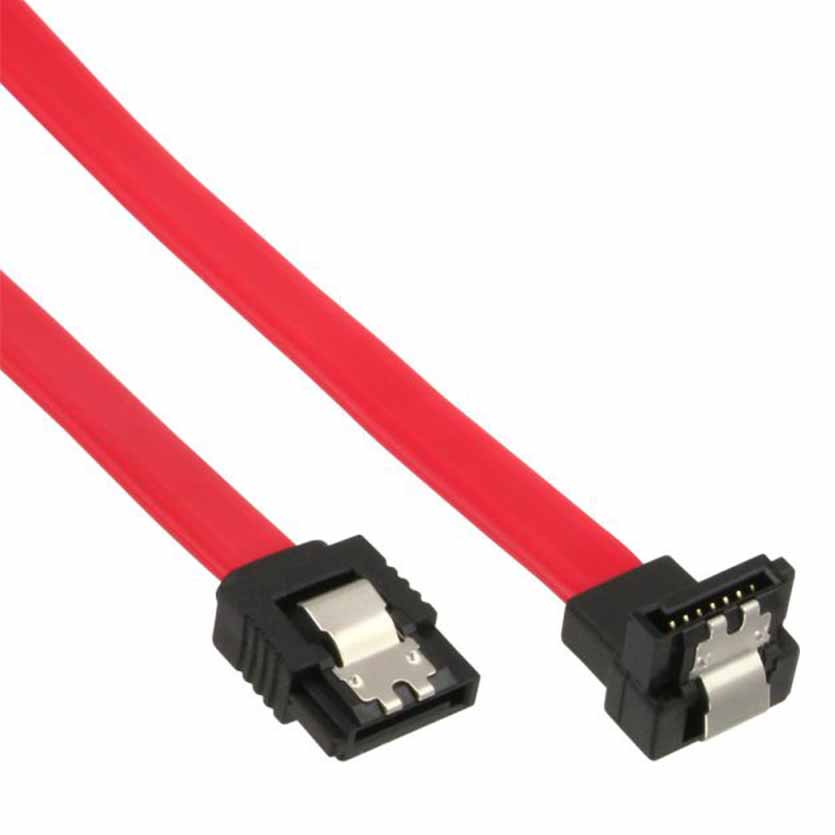 27701V 0.15m SATA CBL W/LATCHES 1-SIDE ANGLED INLINE