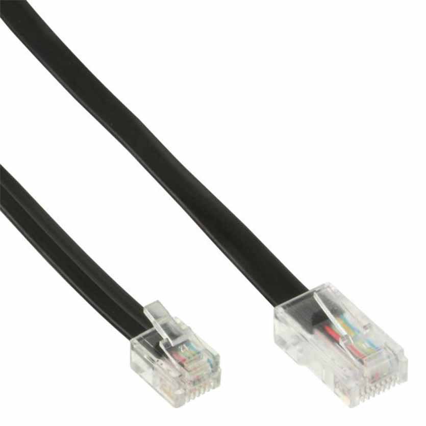 18868 15m MODULAR CABLE RJ45 8PAC TO RJ11 6PAC INLINE