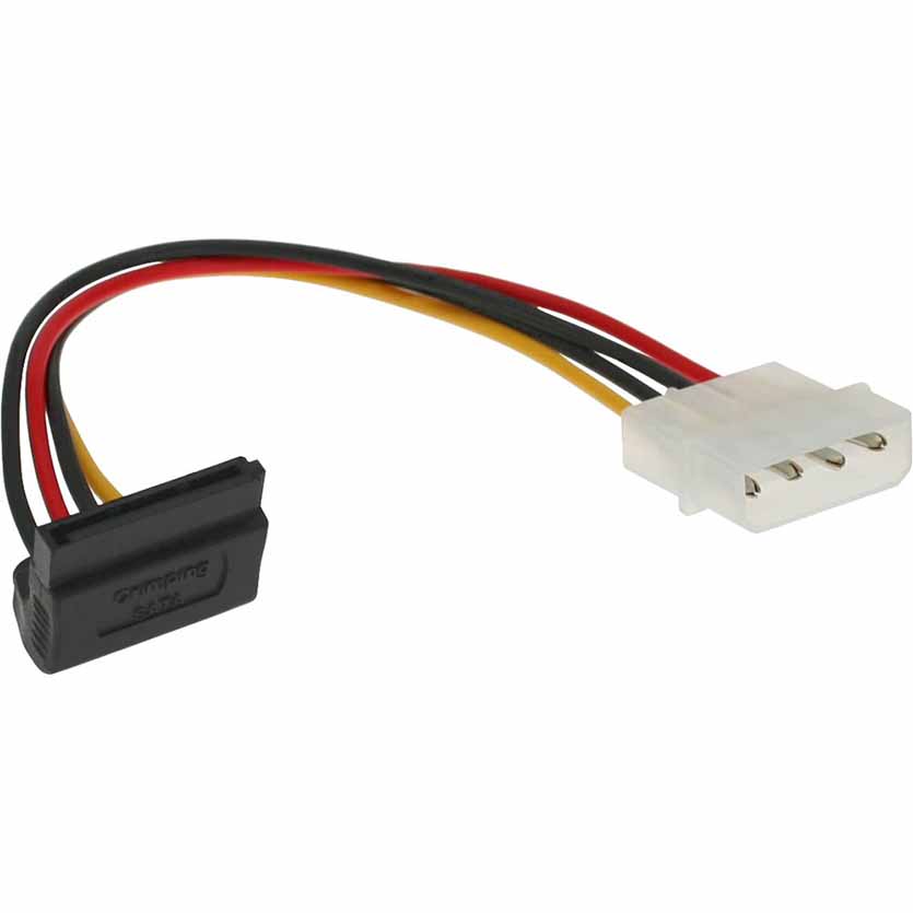 29670X SATA POWER CBL ANGLED 1×4 TO 15pin F/M 0,15m INLINE