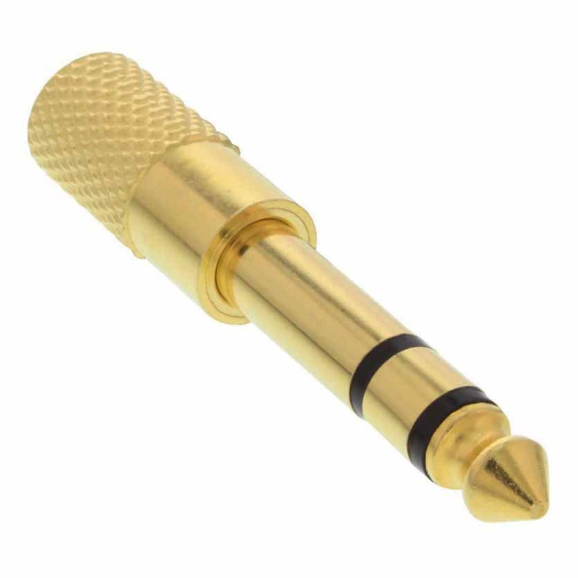 99305P AUDIO ADAPTOR 6.3M TO 3.5F STEREO GOLDED PLATED INLINE