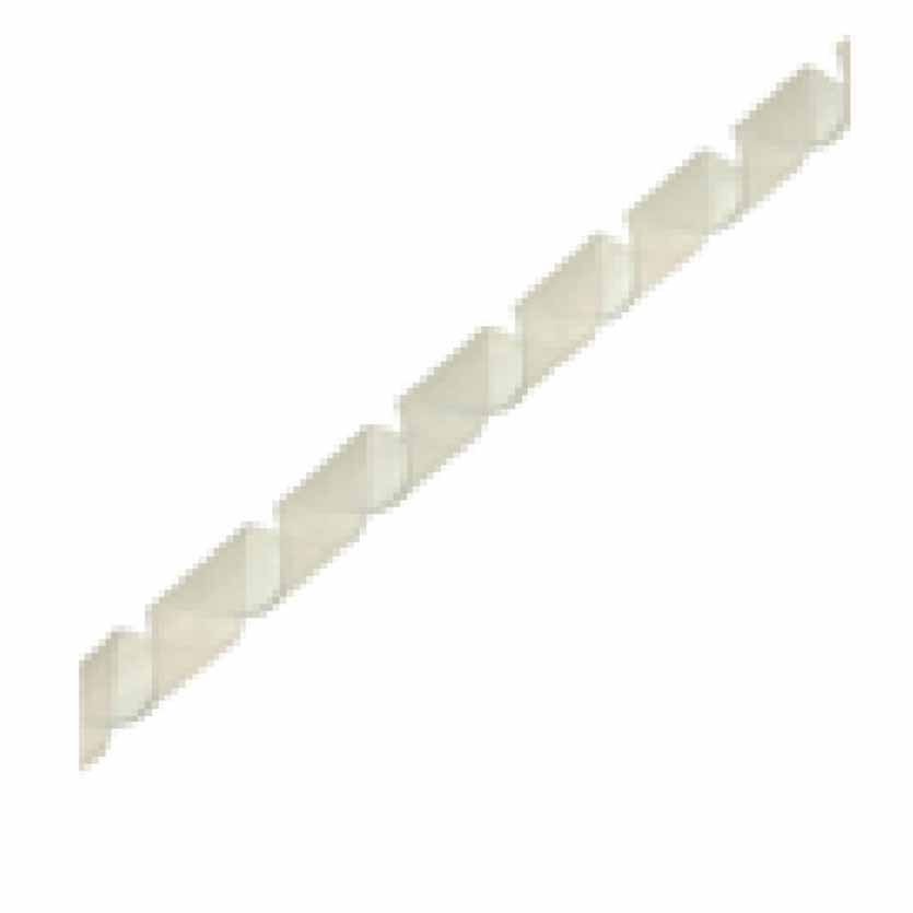 59947L 10m SPIRAL WRAPPING BAND 10mm WHITE INLINE