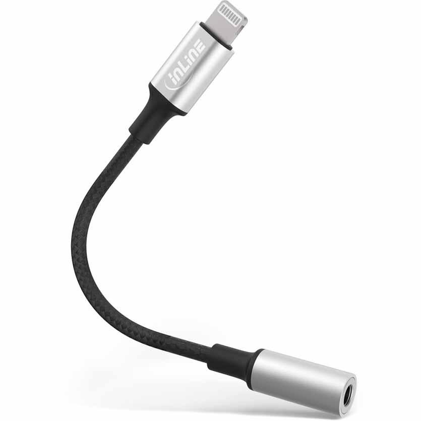 31440 0.1m LIGHTNING AUDIO ADAPTER CABLE FOR iPHONE/iPAD/iPOD INLINE