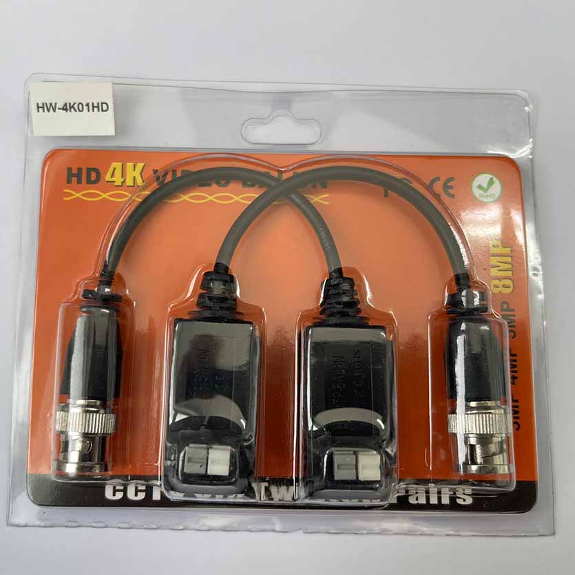 HW-4K01HD 4K BALUN VIDEO 1CH PASSIVE HD TRANCEIVER