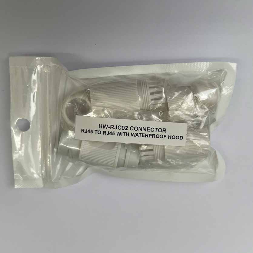 HW-RJC02 CONNECTOR RJ45 TO RJ45 WITH WATERPROOF HOOD