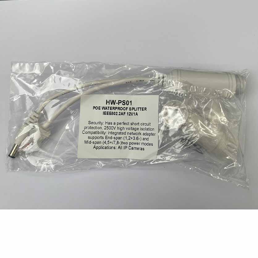 HW-PS01 POE WATERPROOF SPLITTER IEEE802.2AF 12V1A