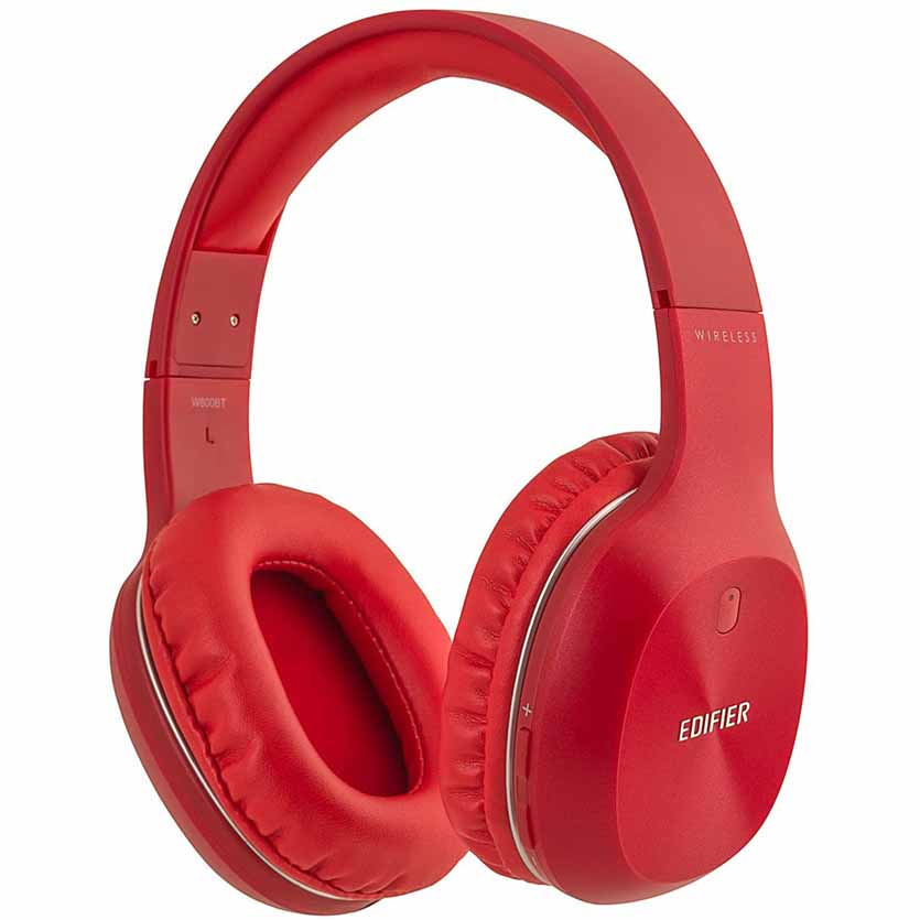 W800BT RED BLUETOOTH HEADPHONE W/MIC EDIFIER