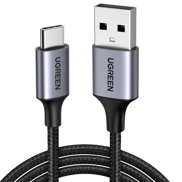 60128 USB TYPE- C 2m BLACK CHARGING CABLE 3A UGREEN
