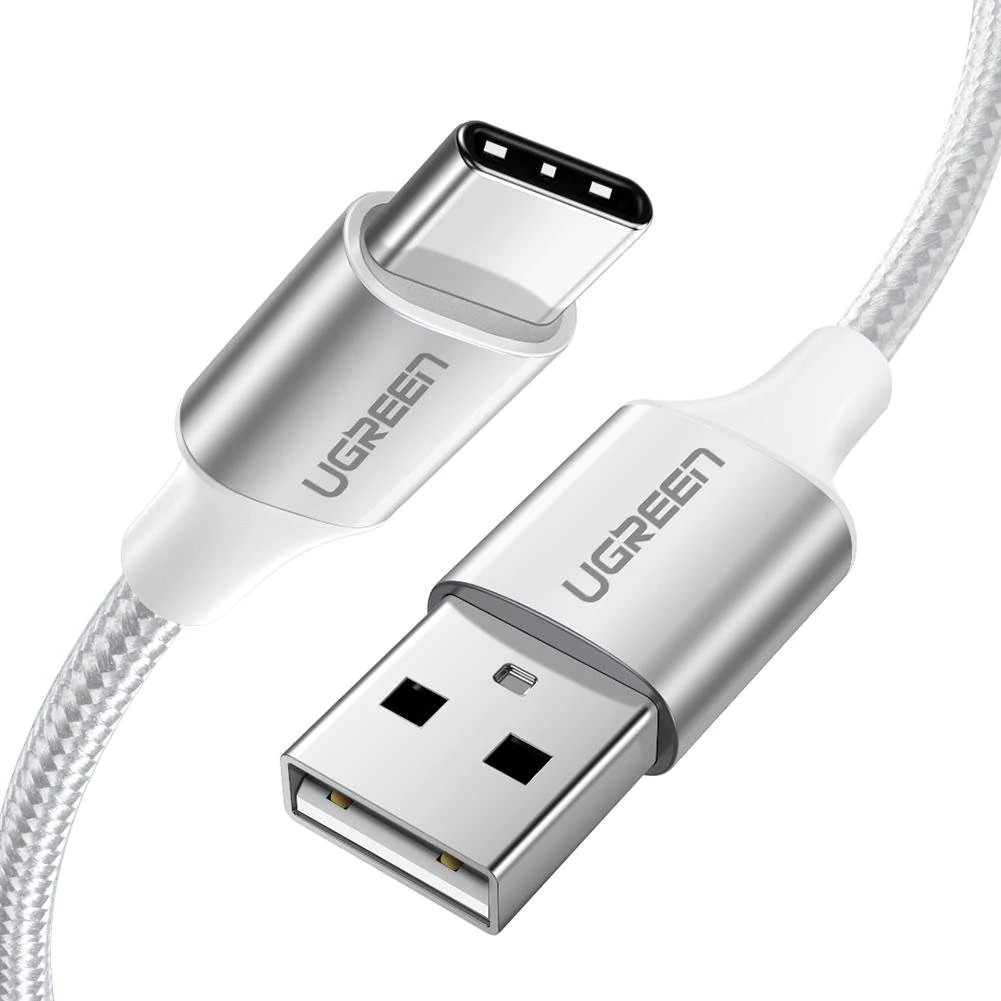60131 USB TYPE- C 1m SILVER CHARGING CABLE 3A UGREEN