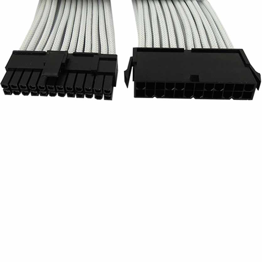 CA-24P-02 24PIN EPS SINGLE SLEEVED CABLE WHITE GELID
