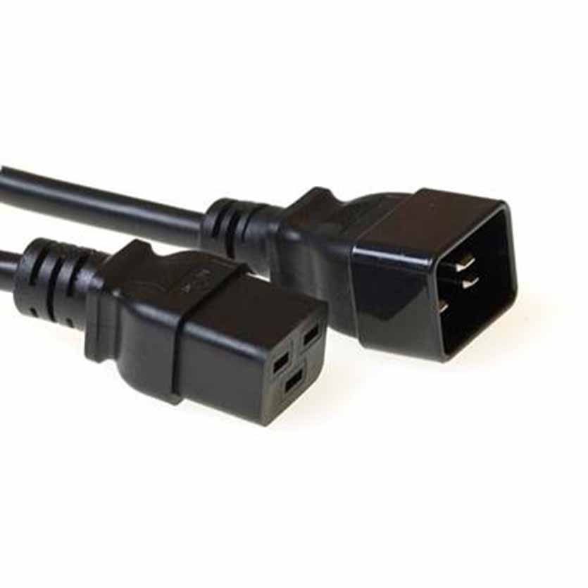 AK5023 2m C19/F TO C20/M POWER EXTENTION CABLE BLACK, ACT