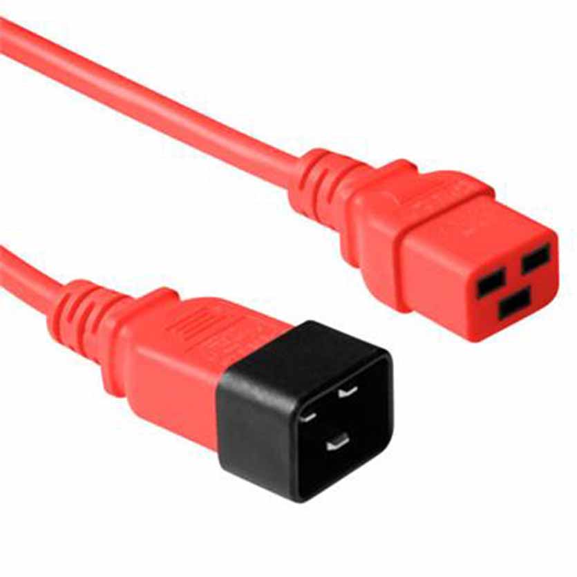 AK5091 3m C19/F TO C20/M POWER EXTENTION CABLE RED, ACT