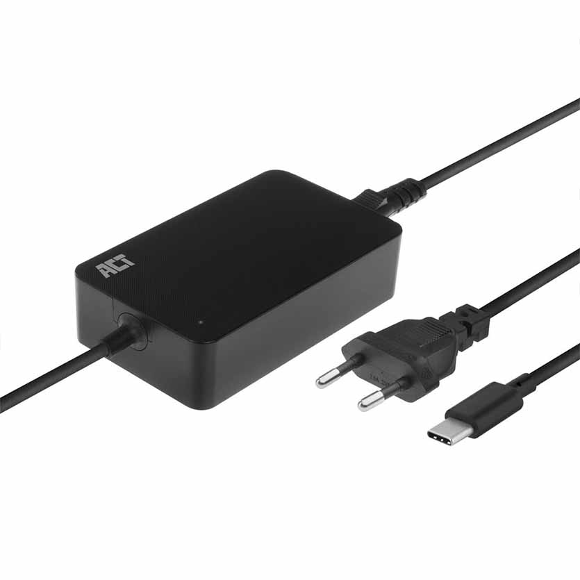 AC2005 NOTEBOOK POWER SUPPLY USB TYPE- C, 65W W/3m CABLE + POWER CABLE ACT