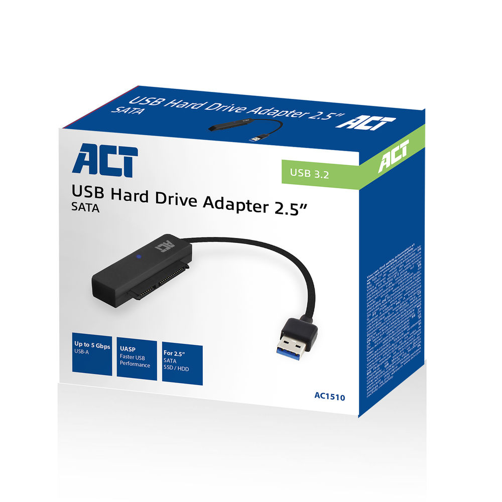 AC1510 2.5″ SATA HDD/SSD TO USB3,2 GEN1 ADAPTER CABLE ACT