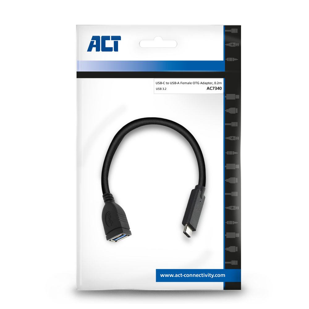 AC7340 0.2m OTG USB-C TO USB-A M/F CABLE USB3.2 GEN1 ACT