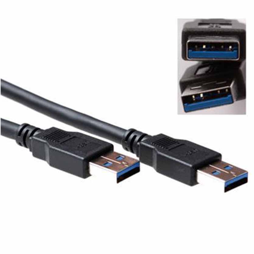SB0001 3m USB3.0 A-A M/M CABLE BLACK ACT