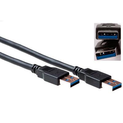 SB3013 2m USB3.0 A-A M/M CABLE BLACK ACT