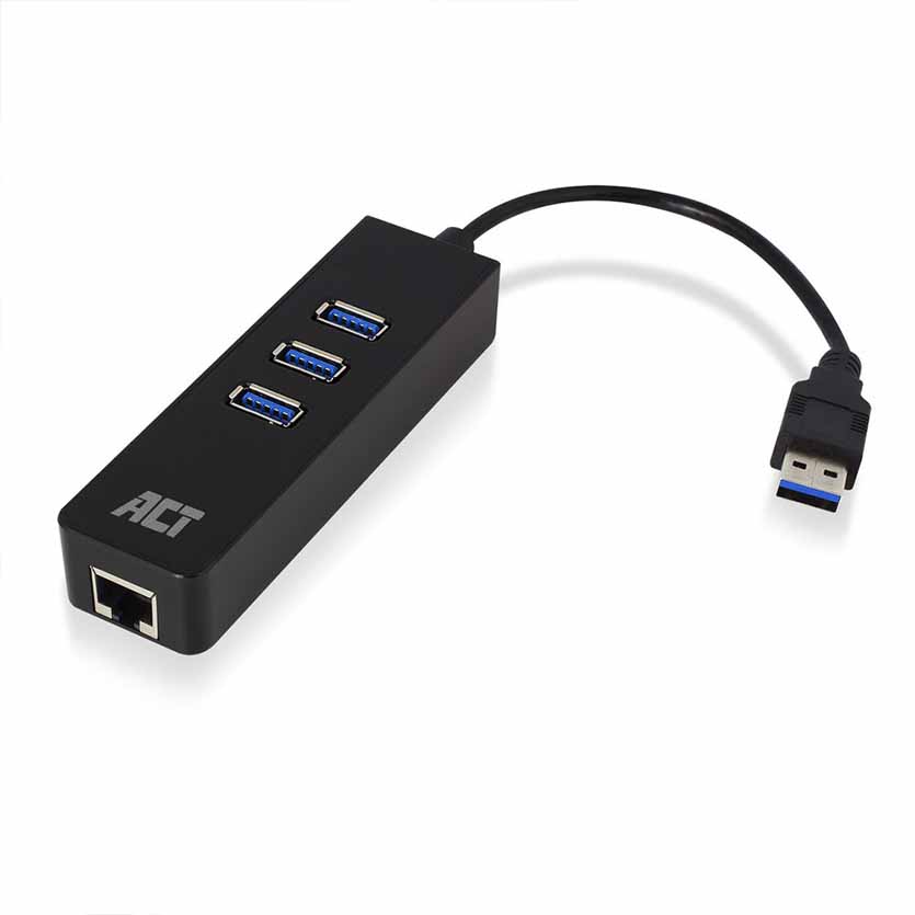 AC6310 USB3.0 TO 3-PORT HUB WITH GIGABIT ADAPTER ACT