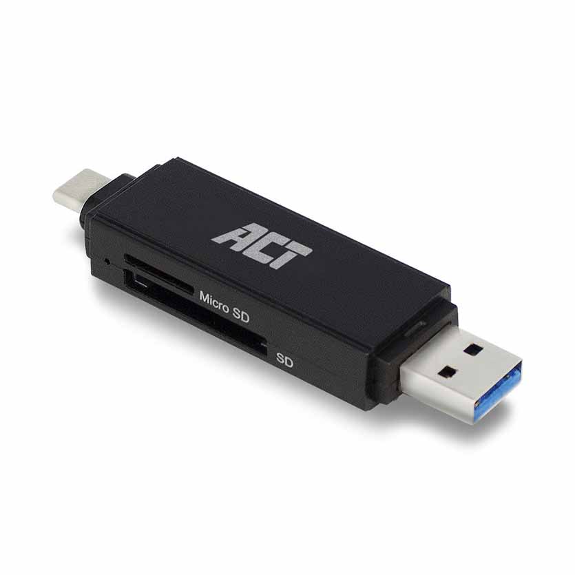 AC6375 USB-C/USB-A 3.0 CARD READER ACT