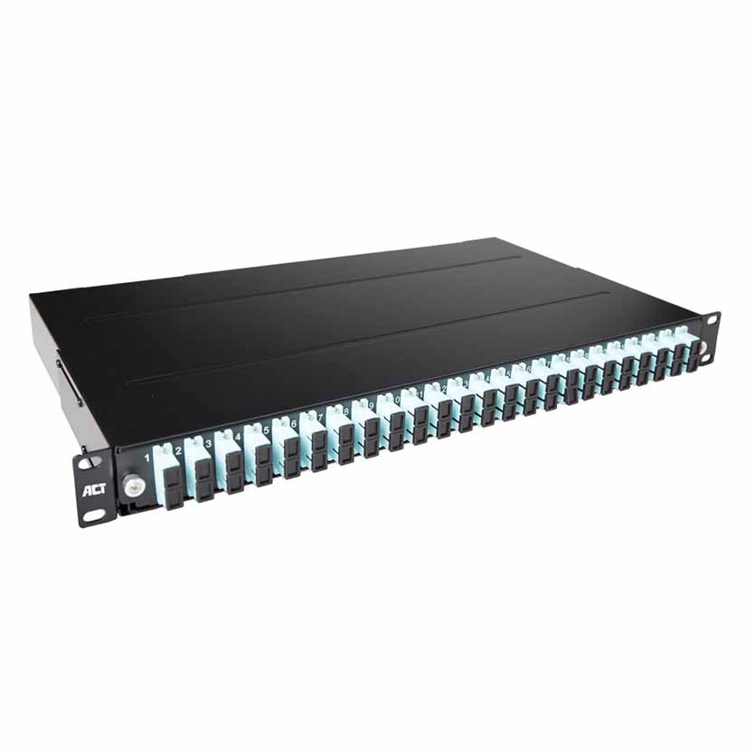FA2039 24PORTS FIBER PATCH PANEL DUPLEX SC MULTIMODE OM3, ACT