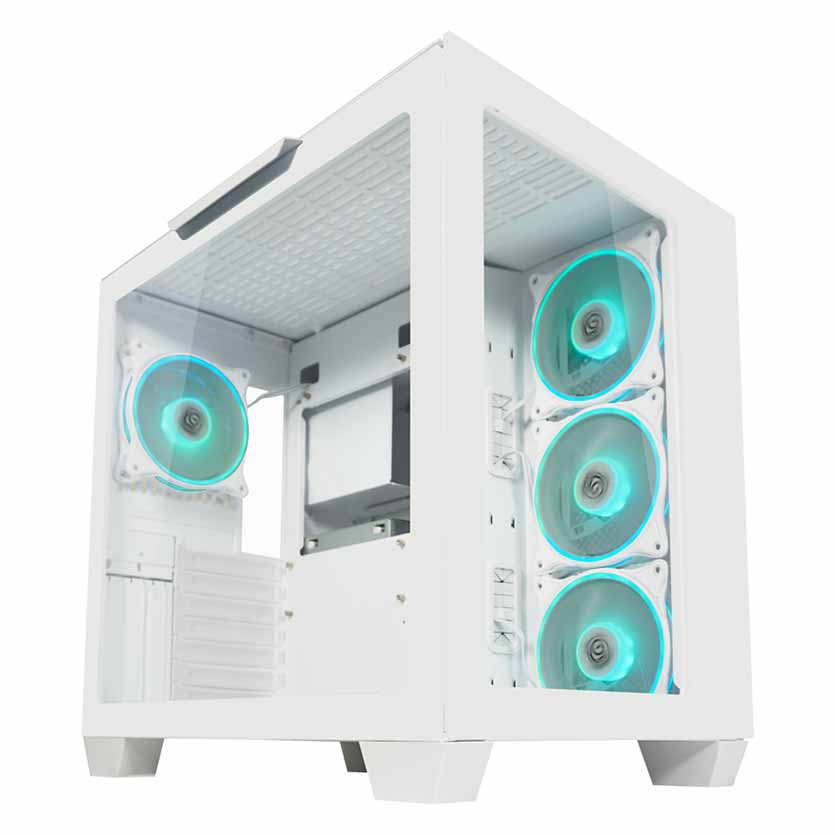 LC-807W-ON STORMWATCH X CASE WHITE MIDI-ATX LC-POWER