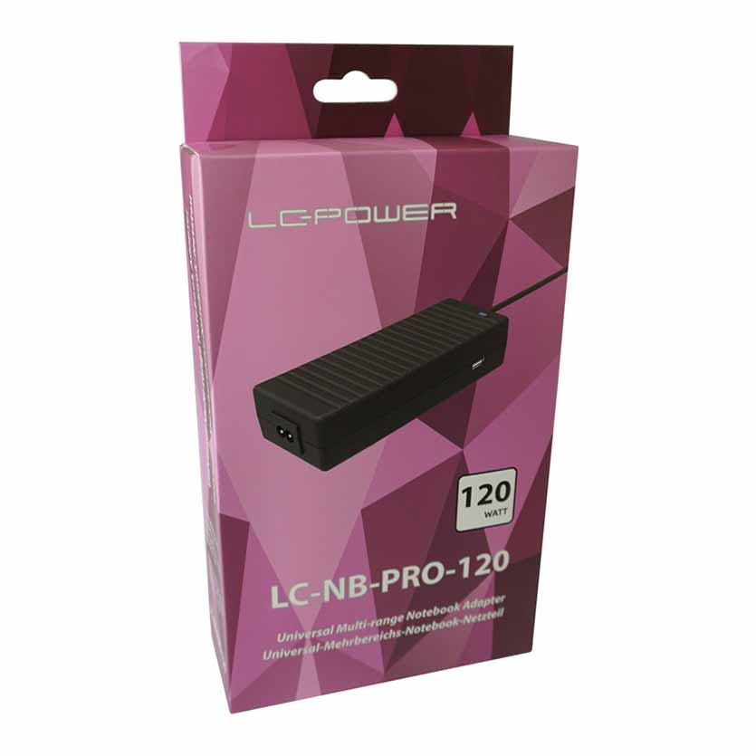 LC-NB-PRO-120 NOTEBOOK/LAPTOP ADAPTOR 120W LC-POWER