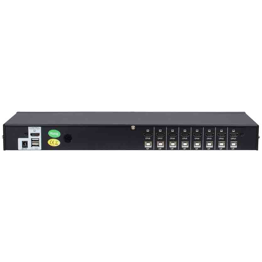 AS-9108HA 8port IPC KVM SWITCH HDMI RACKMOUNT INTER-TECH